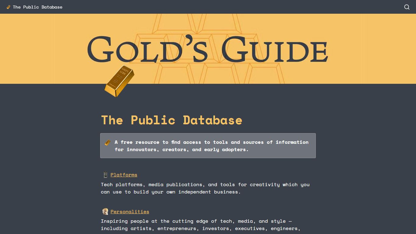 The Public Database