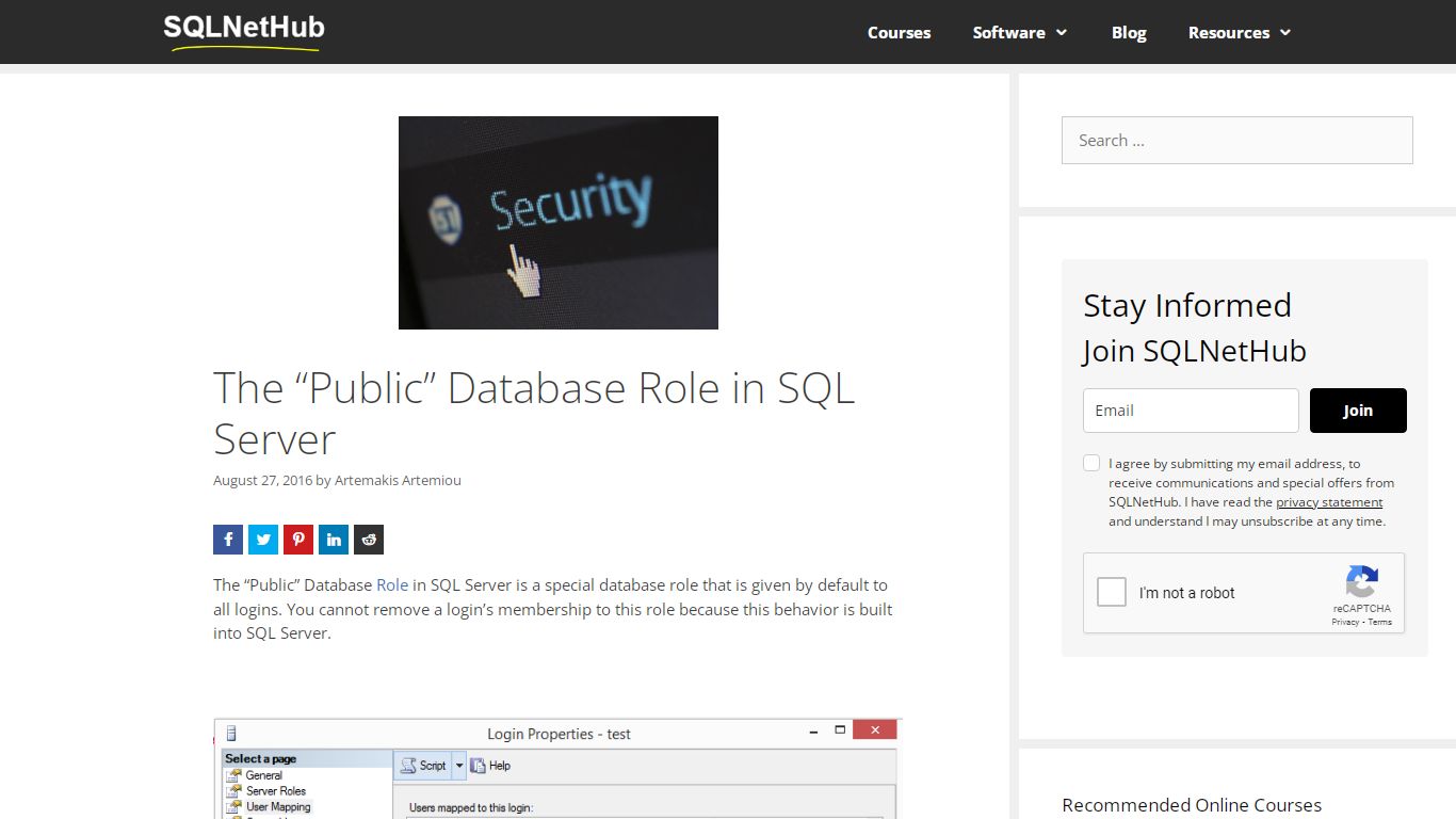 The "Public" Database Role in SQL Server - SQLNetHub